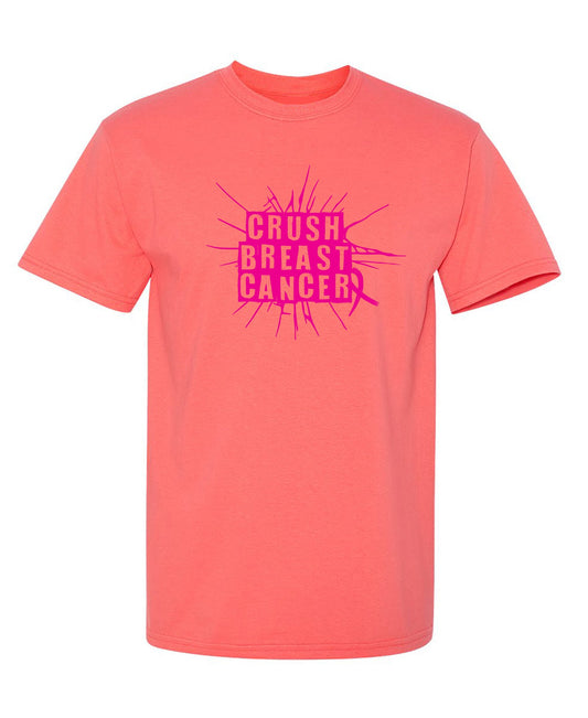 Crush Breast Cancer, T Shirt - Funny Graphic T Shirts