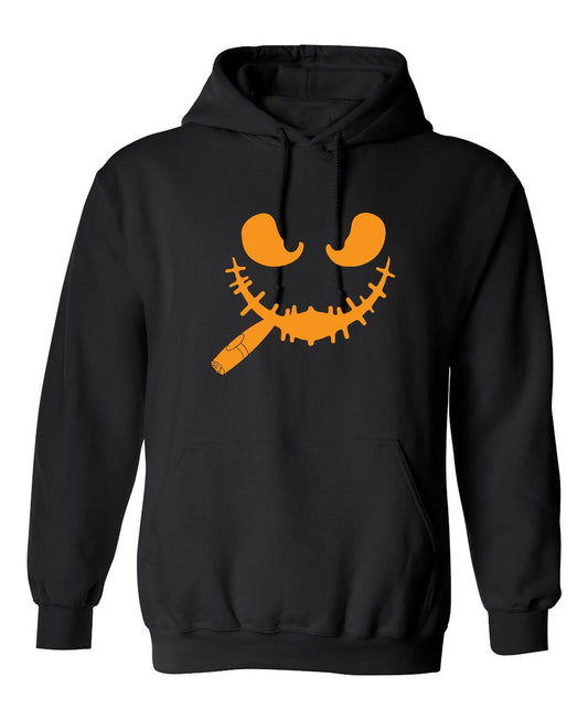 Funny T-Shirts design "Pumpkin Having Cigar T Shirt"