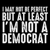 Not be Perfect But At Least I'm Not a Democrat T-Shirt