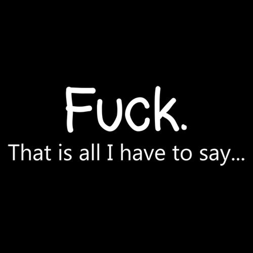 Fuck That Is All I Have To Say T-Shirt
