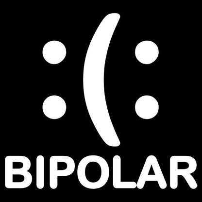 Bipolar Emoticon Smile Face Sad Face T-Shirt