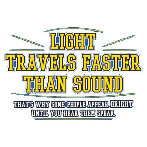 Light Travel's Faster Than Sound Tees