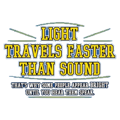 Light Travel's Faster Than Sound Tees