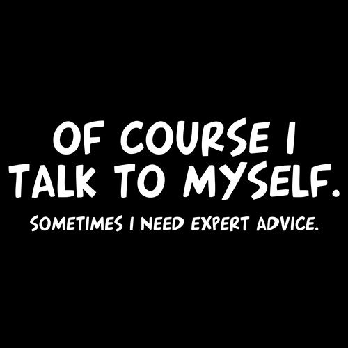 Of Course I Talk To Myself Sometimes T-Shirt - Roadkill T Shirts