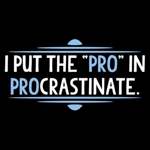 I Put The Pro In Procrastinate T-Shirt