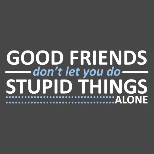 Friends Don't Let You Do Stupid Things Alone T-Shirt