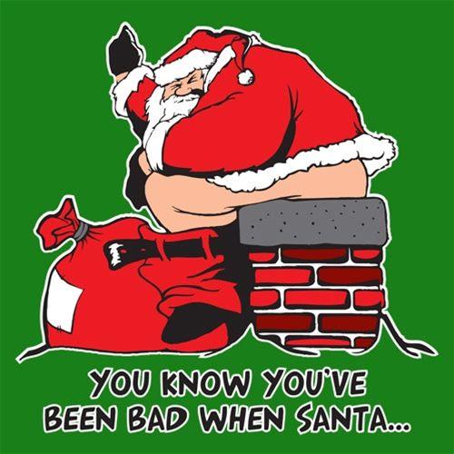 You Know You've Been Bad When Santa Tees