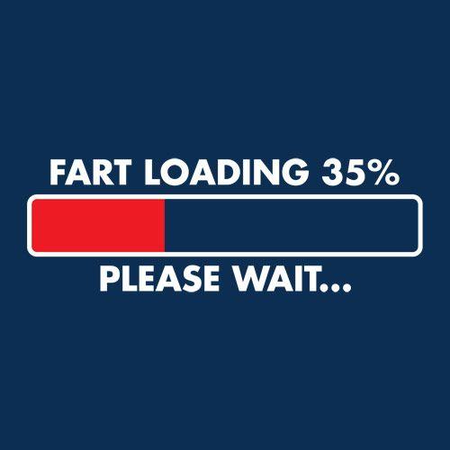 Fart Loading 35% - Please Wait - Roadkill T Shirts