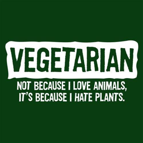 Vegetarian Not Because I Love Animals T-Shirt - RoadKill T-Shirts