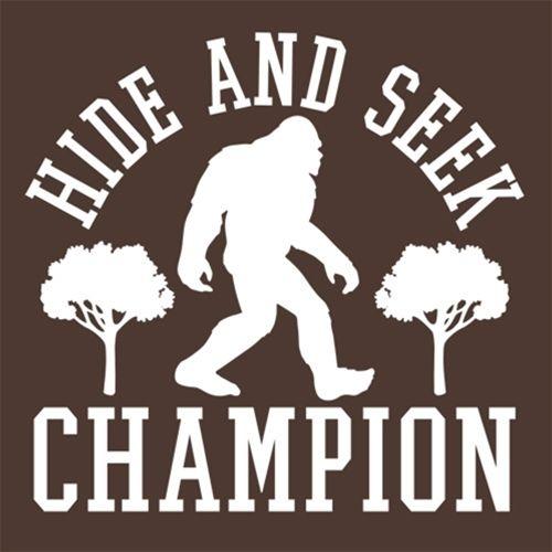 Bigfoot - Hide And Seek Champion T-Shirt - Roadkill T Shirts