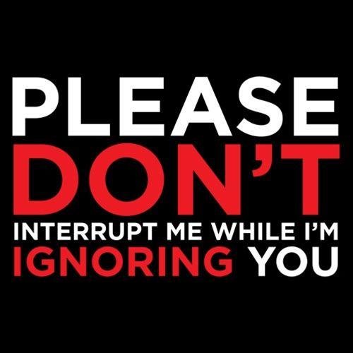 Please Don't Interrupt Me T-Shirt