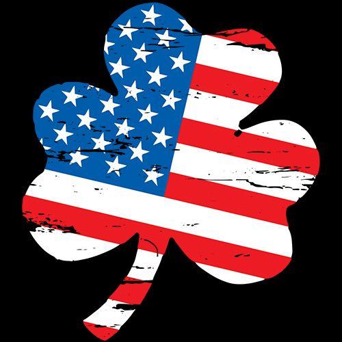 Clover Shaped American Flag T-Shirt