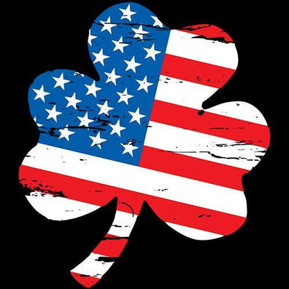 Clover Shaped American Flag T-Shirt