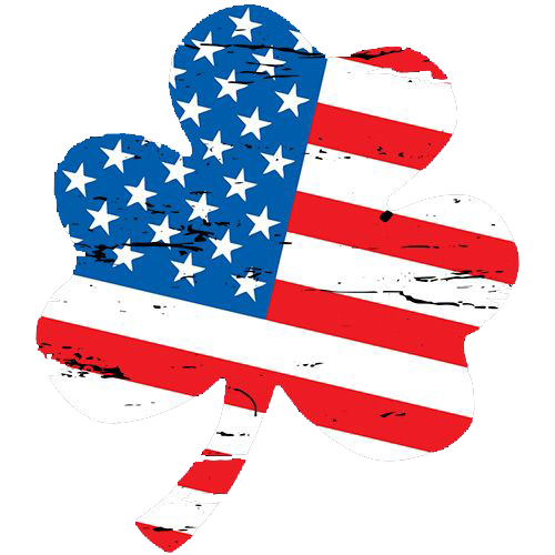 Buy Clover Shaped American Flag T-Shirt