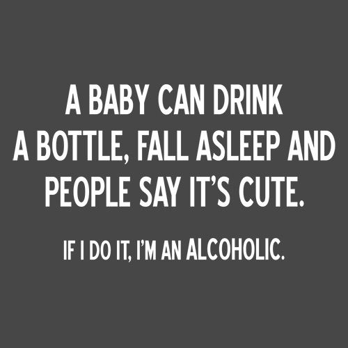 Baby Can Drink A Bottle Fall Asleep T-Shirt